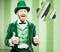 St Patrick Day Wooden Hanging Wreath Decoration Shamrock Hanging Sign Wood for Irish Party Saint Patrick Day Home Décor